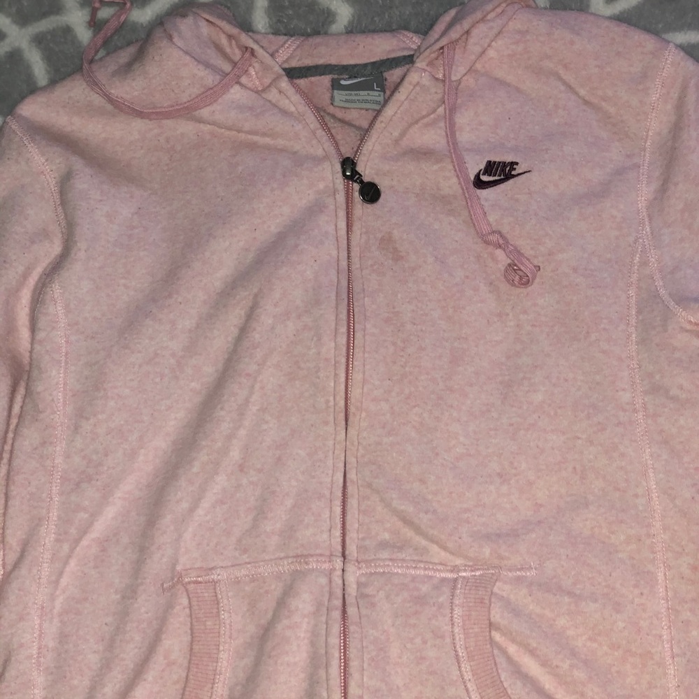nike pink zipup jacket